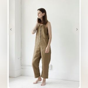 Beaton Linen | Pocket Jumpsuit, Size M